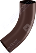 Колено трубы Аквасистем 100 RAL8017 шоколад