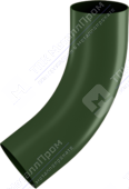 Колено трубы Аквасистем 90 P362 темно-зеленый