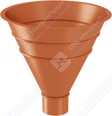 Воронка водосборная Аквасистем 100 медь