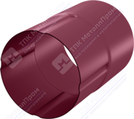 Соединитель трубы Аквасистем 90 P363 вишня