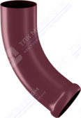 Колено трубы Аквасистем 100 сливное P363 вишня
