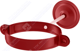 Держатель трубы Аквасистем 100 комплект для крепления трубы RR29 красный