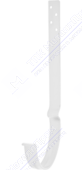 Держатель желоба Аквасистем 125 длинный RAL9010 белый
