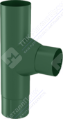 Тройник трубы Аквасистем 100 RAL6005 зеленый мох