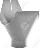 Воронка желоба Аквасистем 125 90 RR21 светло-серый