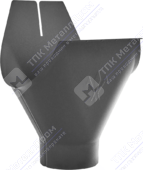 Воронка желоба Аквасистем 125 90 RR23 серый