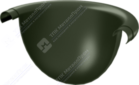 Заглушка желоба Аквасистем 150 RR11 темно-зеленый