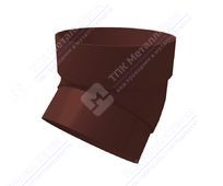 Колено трубы GrandLine 87 45 град пластик шоколад