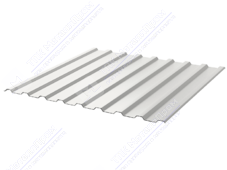 Профнастил полимер С20 0,45 1110/1150 ПЭ RAL9003 сигнально-белый