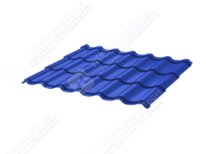 Металлочерепица МЧ2 Монтеррей 0,45 ПЭ RAL5005 сигнально-синий