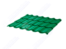 Металлочерепица МЧ2 Монтеррей 0,4 ПЭ RAL6029 зеленая мята