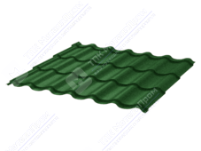 Металлочерепица МЧ2 СуперМонтеррей 0,5 Стальной бархат RAL6005 зеленый мох