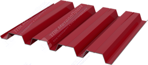 Профнастил полимер Н60 0,45 ТУ 845/902 ПЭ RAL3003 рубин