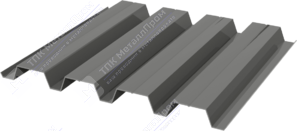 Профнастил полимер Н60 0,45 ТУ 845/902 ПЭ RAL7005 темно-серый