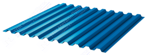 Профнастил полимер С21 0,45 1000/1051 ПЭ RAL5015 синее небо