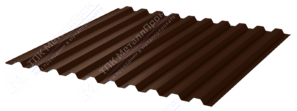 Профнастил полимер С21 0,5 1000/1051 Стальной бархат RAL8017 шоколад