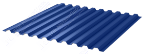 Профнастил полимер С21 0,7 1000/1051 ПЭ RAL5005 сигнально-синий