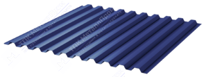 Профнастил полимер С21 0,7 1000/1051 ПЭ RAL5002 ультрамарин