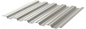 Профнастил полимер НС35 0,5 1000/1060 ПЭ RAL9002 серо-белый