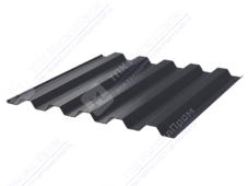 Профнастил полимер С44 0,45 1000/1047 ПЭ RAL7024 серый графит