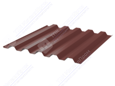 Профнастил полимер С44 0,5 1000/1047 ПЭ RAL3009 красный оксид