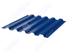 Профнастил полимер С44 0,7 1000/1047 ПЭ RAL5005 сигнально-синий