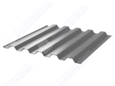 Профнастил полимер С44 0,7 1000/1047 ПЭ RAL7004 сигнально-серый