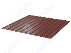 Профнастил полимер С10 0,4 1130/1155 ПЭ RAL3009 красный оксид