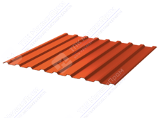 Профнастил полимер СП20 0,45 ТУ 1100/1150 ПЭ RAL2004 оранжевый