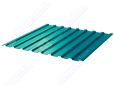 Профнастил полимер СП20 0,45 1100/1150 ПЭ RAL5021 морская волна