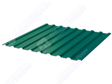 Профнастил полимер СП20 0,45 1100/1150 ПЭ RAL6026 зеленый опал