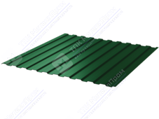 Профнастил полимер С8 0,4 1150/1200 ПЭ RAL6005 зеленый мох
