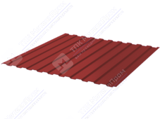 Профнастил полимер С8 0,4 1,2м 2м ПЭ RAL3005 красное вино