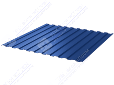 Профнастил полимер С8 0,45 ТУ 1,2м 6м ПЭ RAL5005 сигнально-синий