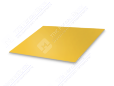 Лист с полимерным покрытием 0,45 мм ПЭ в пленке RAL1018 цинково-желтый