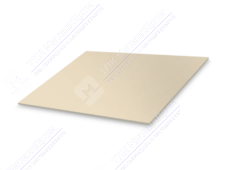 Лист с полимерным покрытием 0,45х1250х2000 мм ТУ ПЭ в пленке RAL1014 слоновая кость