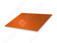 Лист с полимерным покрытием 0,5 мм ПЭ в пленке RAL2004 оранжевый