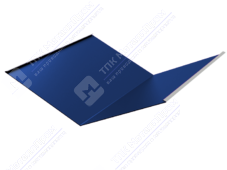 Планка ендовы нижняя 298 298 0,45 2м стандарт ПЭ RAL5005 сигнально-синий К-510