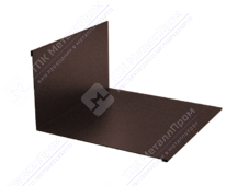 Планка примыкания нижняя 122 250 0,4 2м стандарт ПЭ RAL8017 шоколад К-502