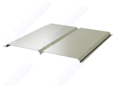 Сайдинг брус 330/355 0,45 ПЭ RAL9002 серо-белый