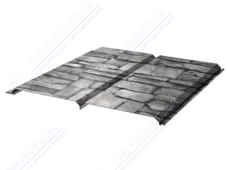 Сайдинг брус 330/355 0,45 ДПП OK034A камень