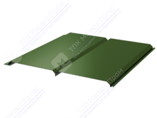 Сайдинг брус 330/355 0,5 ПЭ RAL6025 папоротниково-зеленый