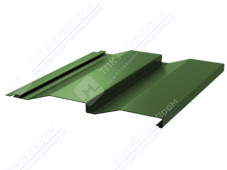 Сайдинг кораб доска 228/255 0,45 ПЭ RAL6002 зеленый лист