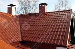 Металлочерепица Монтеррей п/э RAL 3009 (коррида) 0,4 мм