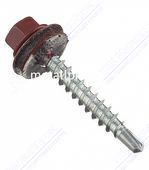 Саморез кровельный кр коричневый RAL 3011 4,8x29 (упаковка) 4000 шт