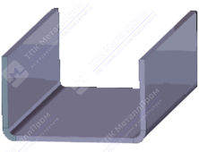 Гнутый П-образный профиль (швеллер) 210х50х4 мм