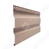 Сайдинг виниловый Docke Premium D4 5D (Корабельный брус, капучино)