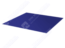 Лист с полимерным покрытием 0,5 мм ПЭ в пленке RAL5002 ультрамарин