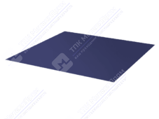 Лист с полимерным покрытием 0,5 мм ПЭ в пленке RAL5013 синий кобальт