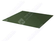 Лист с полимерным покрытием 0,4 мм ПЭ в пленке RAL6020 хромово-зеленый